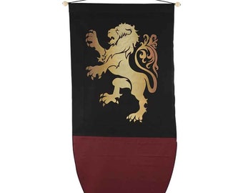 Rampant Lion Medieval Banner
