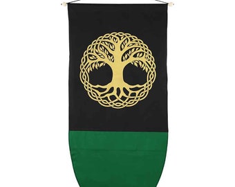 Celtic Tree of Life Medieval Banner