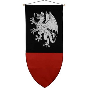 Celtic Dragon Medieval Banner, Medieval Flag Banner, Wall Hanging Banner, Renaissance Fair Banners, Castle Decor, Heraldic Dragon Banner