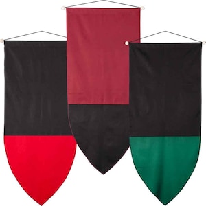 Plain Medieval Banner – Large, Medieval Flag Banner, Wall Hanging Banner, Renaissance Fair Banners, Castle Decor