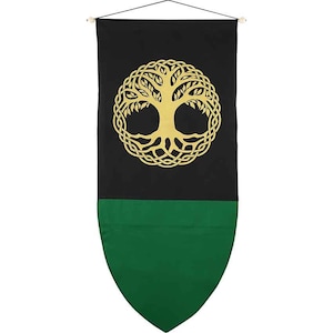 Celtic Tree of Life Medieval Banner
