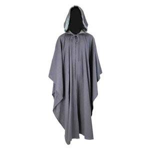 Wizard Cloak, Medieval Cloak with Hood, Authentic Wizards Cloak, Wizard Costume, Cosplay Wizard Robe, Medieval Clothing
