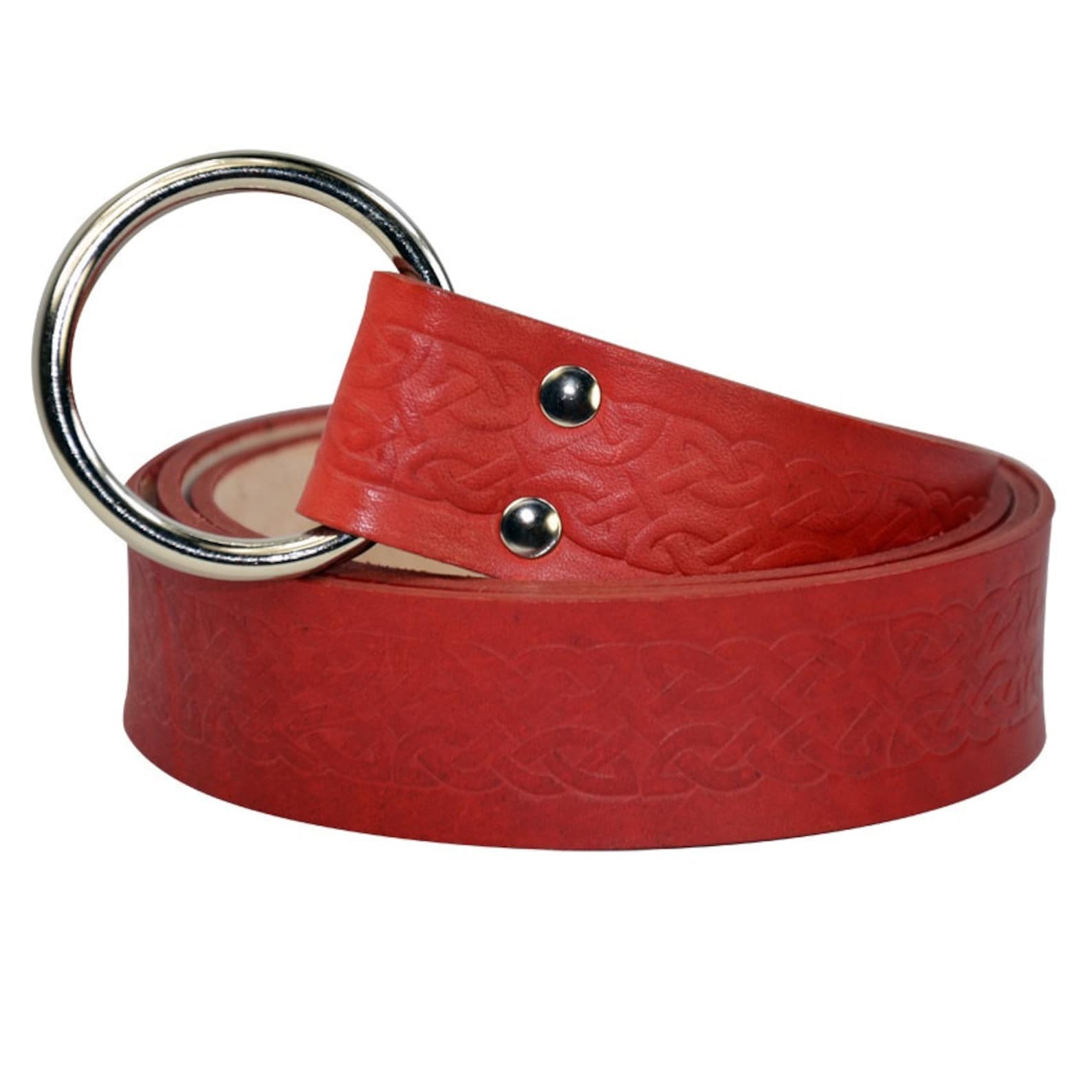 Embossed Celtic Ring Belt Knot Work Belt Leather Celtic - Etsy