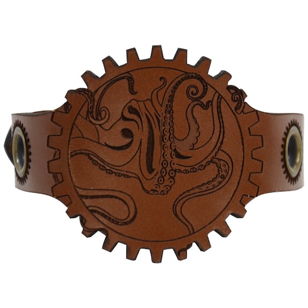 Steampunk Octopus Wrist Cuff - Steampunk Bracelet - #DK6080