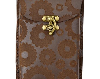 ‘76 Ken&Mary Calendar 当時物　おまけ追加 Steampunk Leather Phone Holder With Clasp - Steampunk Holder