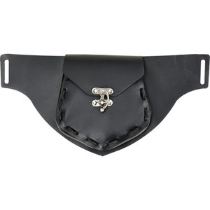 Leather Hip Pouch for SCA, LARP, Cosplay, Medieval Reenactment - #DK7125