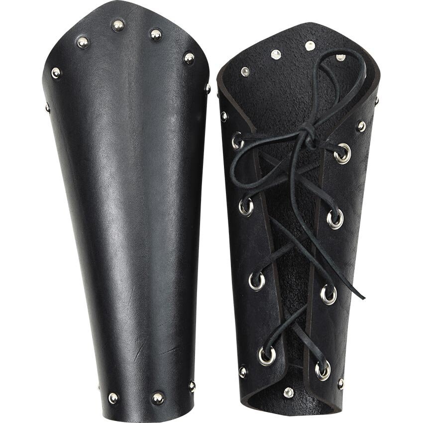 Studded Leather Arm Bracers Medieval Leather Bracers Leather Armour DK4109  