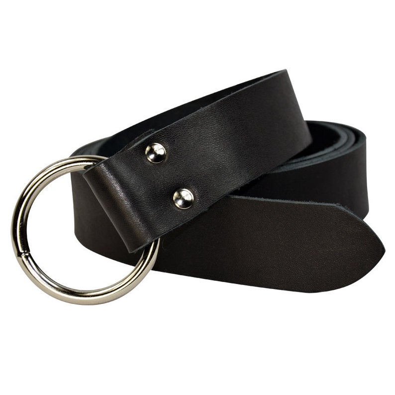LARP #DK2000 Reenactment Medieval Leather Ring Belt for SCA Available in 5 Colors Cosplay