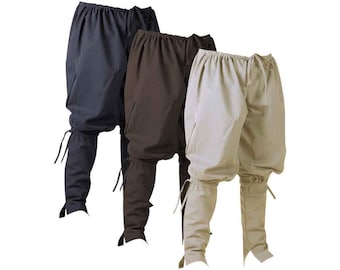 Ketill Canvas Pants, Medieval Pants, Renaissance Pants, Cotton Reenactment Pants, Viking Pants, Ren Fair Clothing
