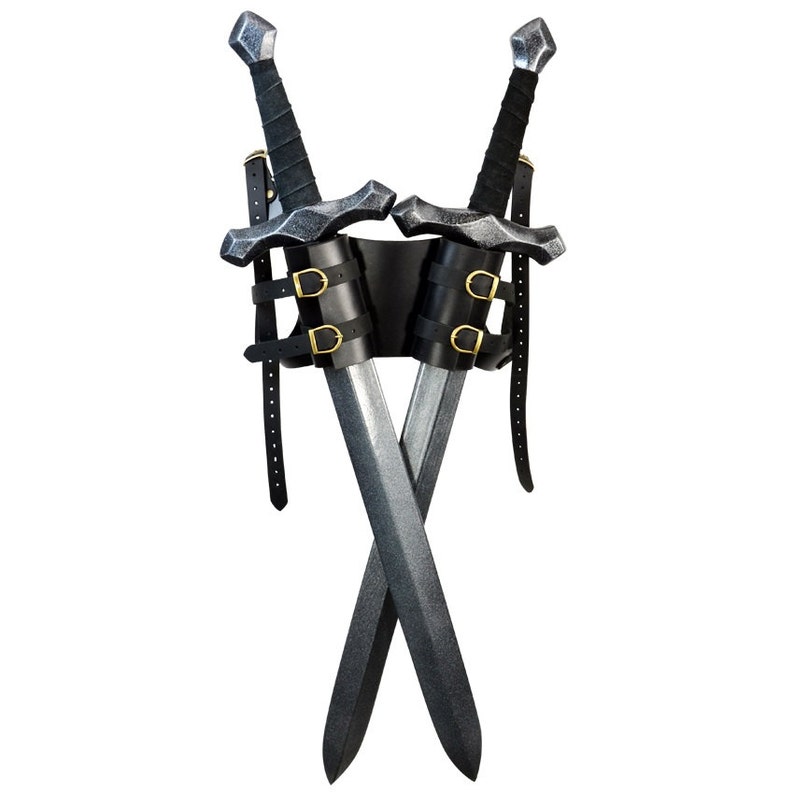 Dual LARP Sword Back Harness Double Sword Holder DK1055 image 4