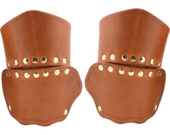 Warriors Leather Half Gauntlets - Leather Armour - #DK5300