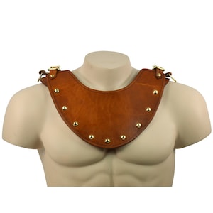 Solomon Leather Gorget - Fantasy Leather Armor - #DK5404
