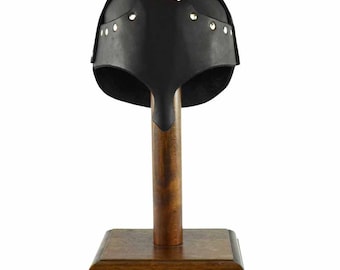 Leather Helm with Nasal Guard - Medieval Helmet - #DK5501