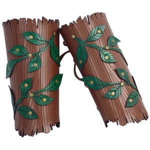 Woodland Vine Arm Bracers - Elven Armor - #DK6079