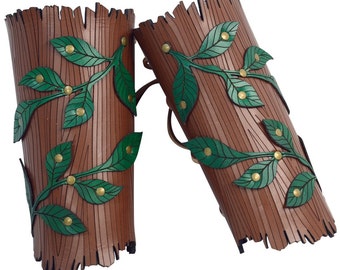 Woodland Vine Arm Bracers - Elven Armor - #DK6079