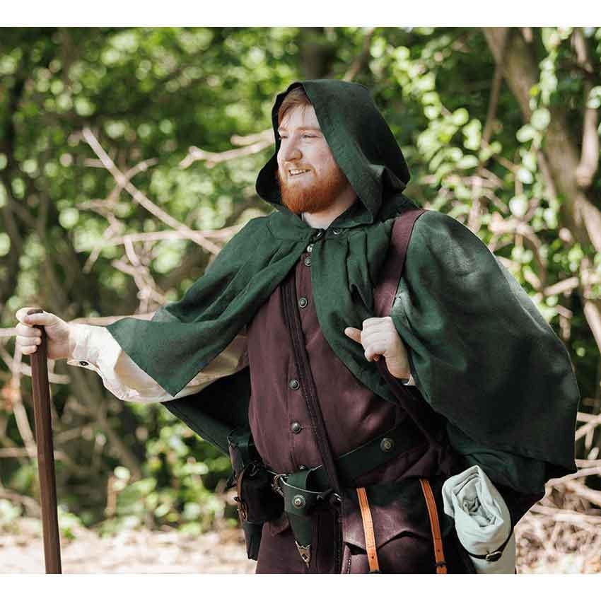 Hobbit Hooded Cloak, Sorceress Hooded Cloak, Cotton Cloak, Medieval Cloak, Hooded Cloak, Renaissance Fair Cloak, Medieval Cape, Niko Cloak