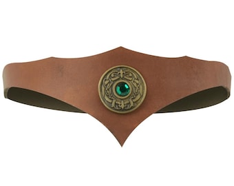 Woodland Warrior Headband - Leather Headband - Woodland Accessory - #DK4301