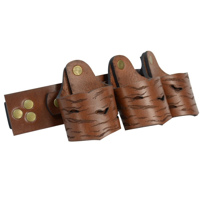 Woodland Elf Throwing Knife Leg Harness Leather Garter Etsy