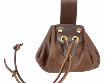 Bolsa redonda pequeña para SCA, LARP, cosplay y recreación medieval - #RT-128
