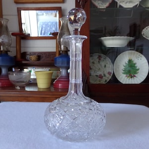 American Brilliant Cut Glass Sherry Decanter