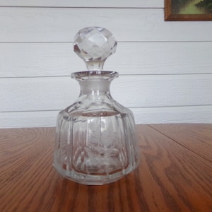 American Brilliant Cut Glass Cologne with Stopper