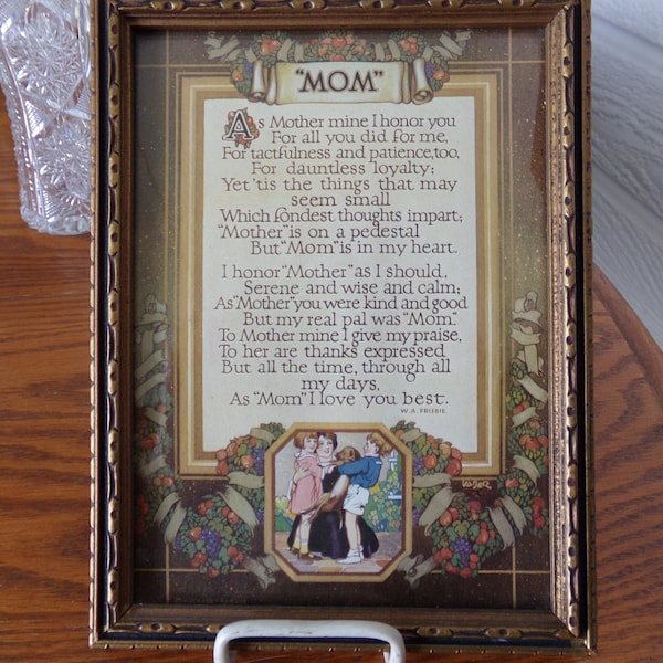 Buckbee Brehm Picture Poem Mom Motto