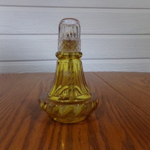 Bohemian Amber and Clear Perfume Lamp