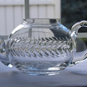 American Brilliant Cut Glass Teapot