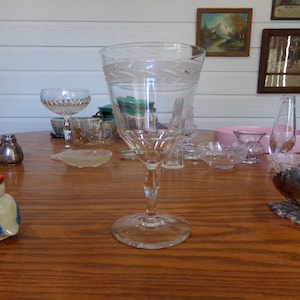 Kosta Engraved Goblet