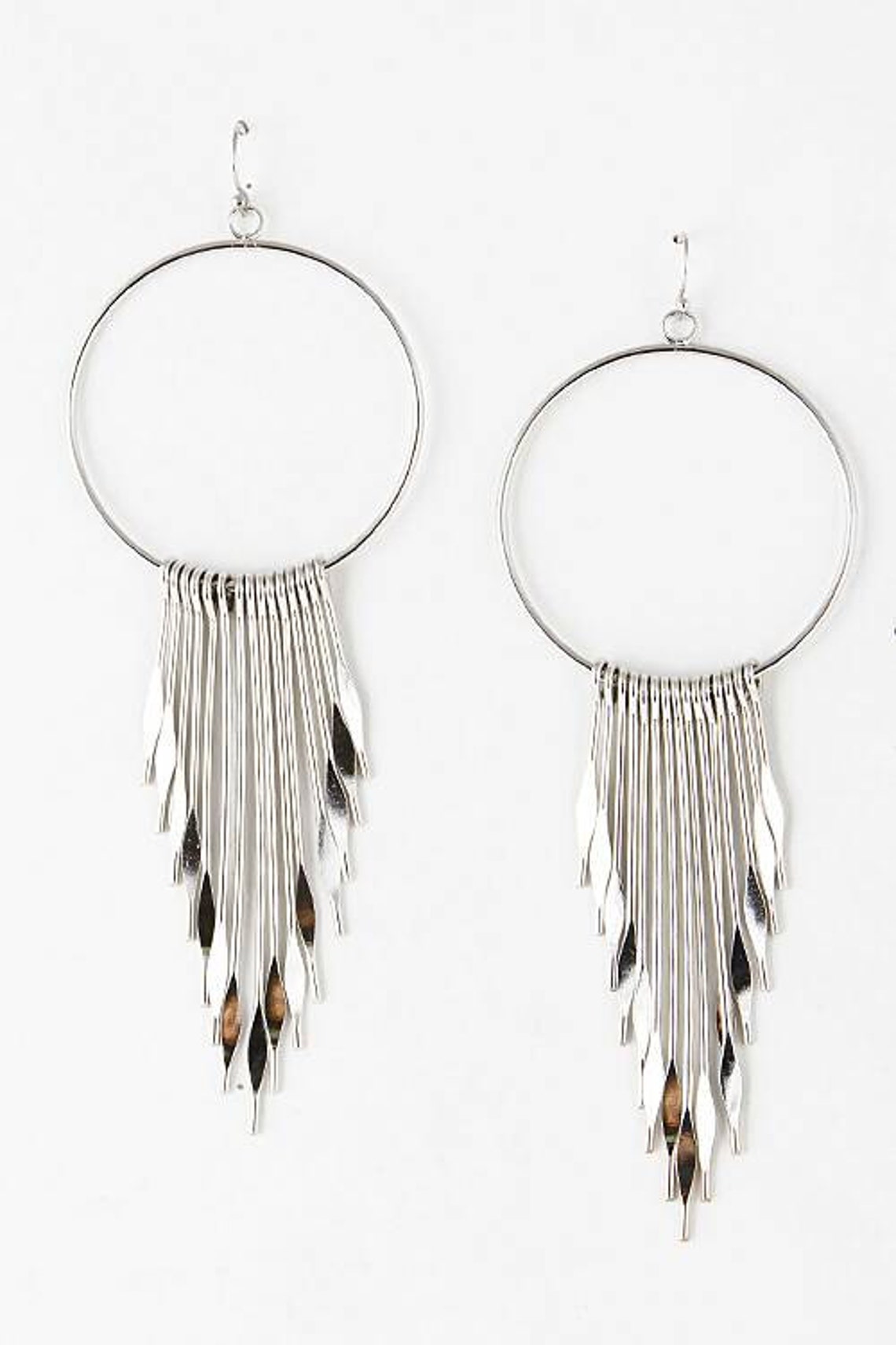 Dangle Drop Hoop Earrings fashion jewelry silver gold Etsy