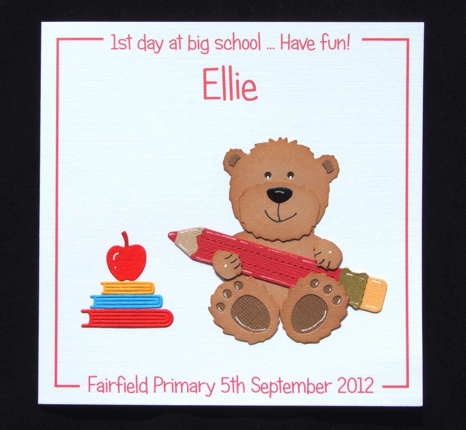 1st day at nursery card