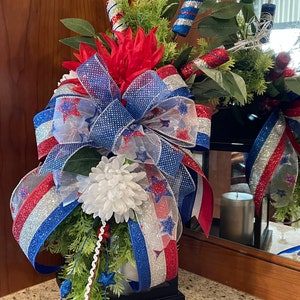 Patriotic Lantern Swag: 4th of July Firecracker Decor