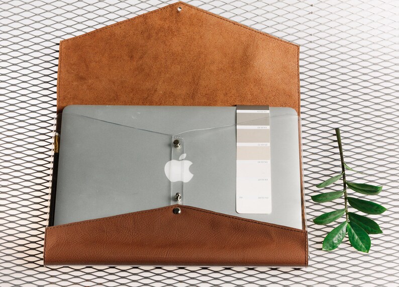 Macbook Air 13 sleeve Genuine leather laptop sleeve Macbook Etsy