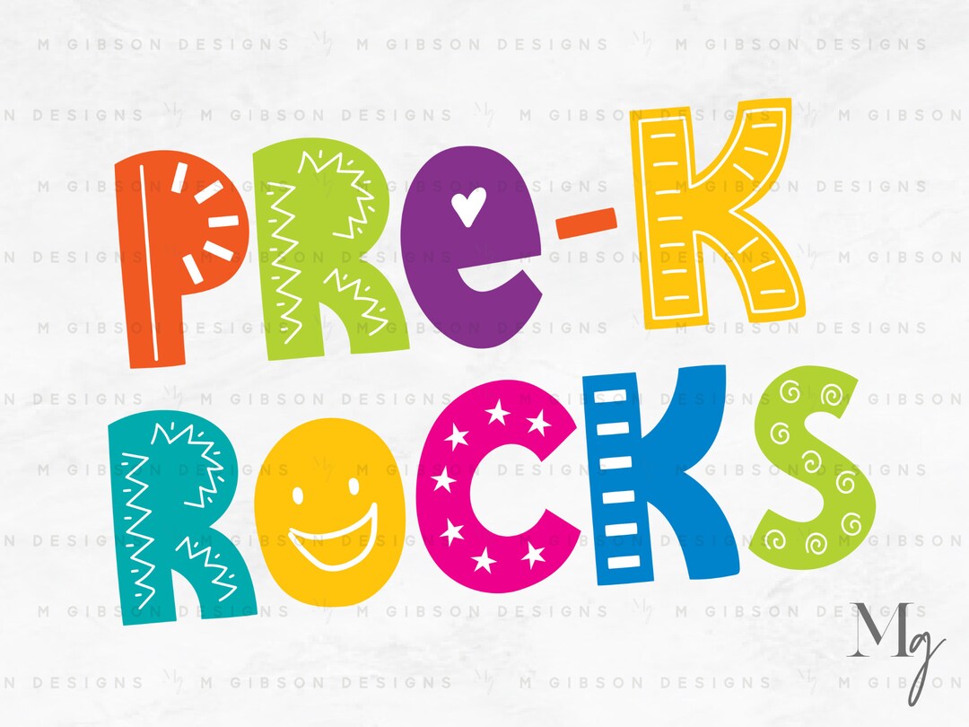 Pre-k Rocks SVG | Back to School | 100 Days of School | Teachers Shirt ...
