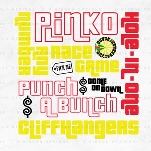 Os melhores jogos do Price Is Right | Price Is Right SVG | Camiseta do show ao vivo | Pick Me | Plinko | Camiseta do game show | Download digital