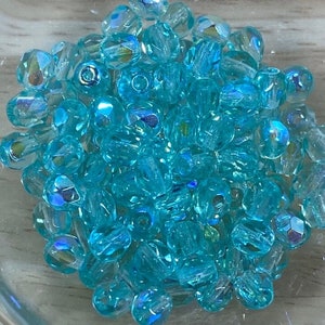 Light Aqua AB | Fire Polish Beads