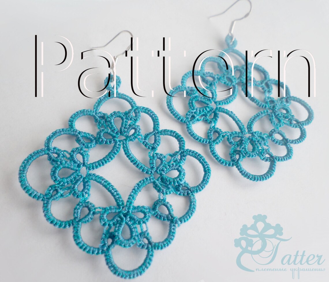 PDF Tatting Pattern tila Earrings Etsy