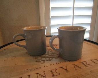 Le Creuset Mist Grey Coffee Mugs 2