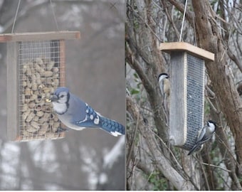 Sunflower Feeder & Suet Feeder great for outdoors free shipping, hand made and maintenance free