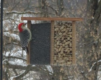 Sunflower feeder, woodpeckers, chickadees, cardinals, nuthatches, gift for birthdays, Christmas, Easter, New Year's, weddings, Mother's Day