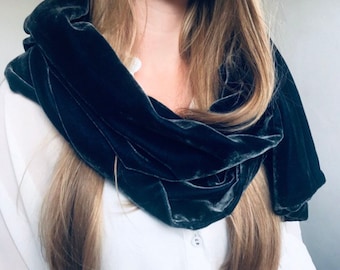 Silk velvet scarf • velvet scarf • scarf • more colours available