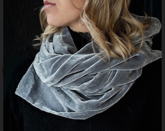 Silk velvet scarf • velvet scarf • scarf • more colours available