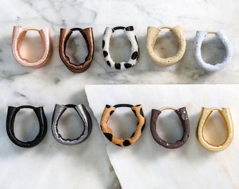 Leather hair bands