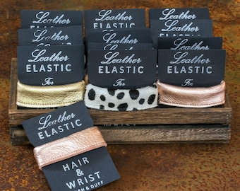 Leather hair bands