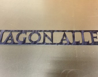 Plasma Cut Diagon Alley Wall Art