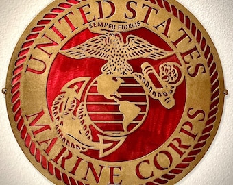 Marine Corp Emblem Steel