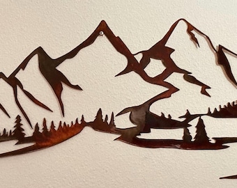 Plasma cut Steel Mountains