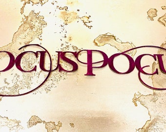 Plasma Cut Hocus Pocus Metal Wall Art
