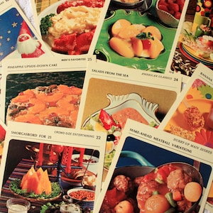 Set of 10 vintage Recipe cards - Betty Crocker cards - cooking ephemera - baking ephemera