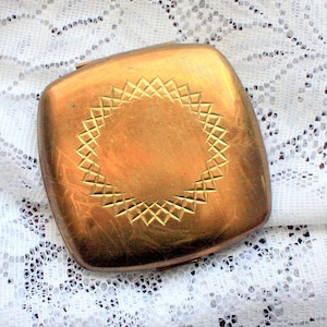 Melissa Compact, Vintage Compact, Goldtone Compact, Cipria Compatta